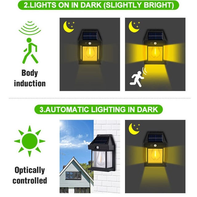 2026 New Outdoor Solar Wall Lamp