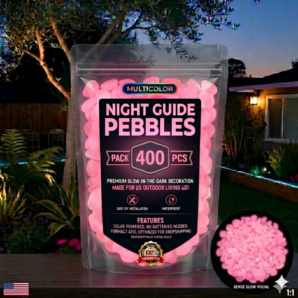 💥🌈Colorful Glow-in-the-Dark Garden Stones