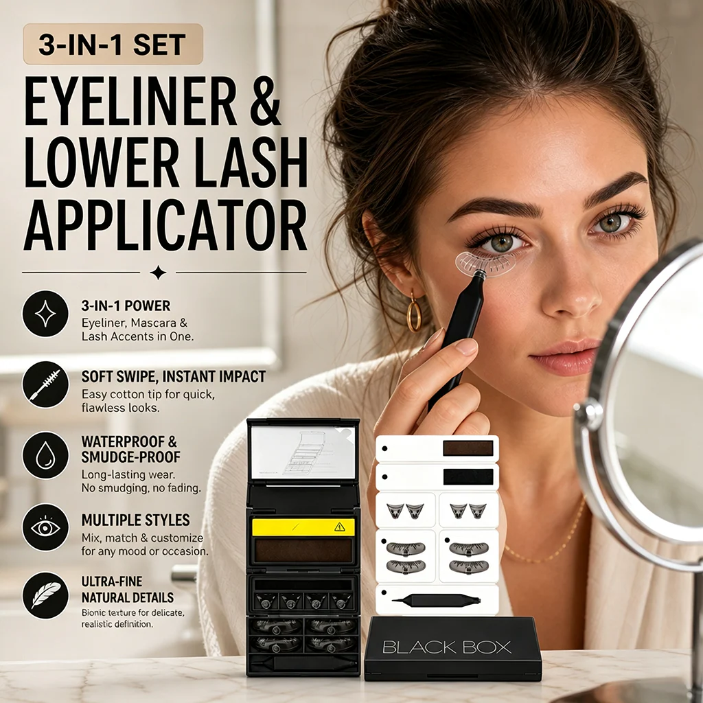 3-in-1 Kit: Eyeliner and Lower Lash Stamp