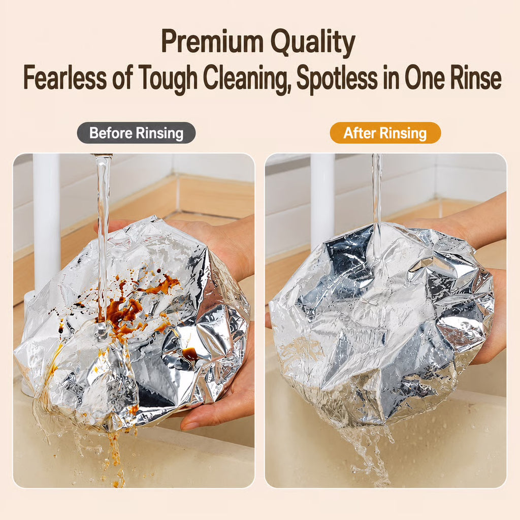 Reusable Aluminum Foil Thermal Food Cover — Heat-Retaining, Washable & Freshness-Preserving Kitchen Essential