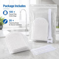 Faucet Filter Cotton Bags — 1000-Mesh Filtration, Universal Fit, Splash-Proof (100pcs)