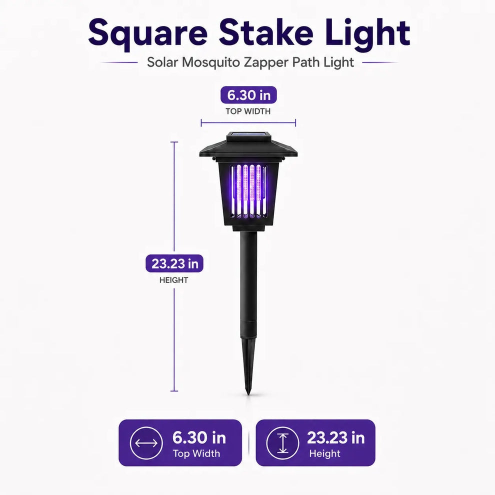Solar Mosquito Zapper | 2-in-1 Bug Killer & Yard Light 🦟