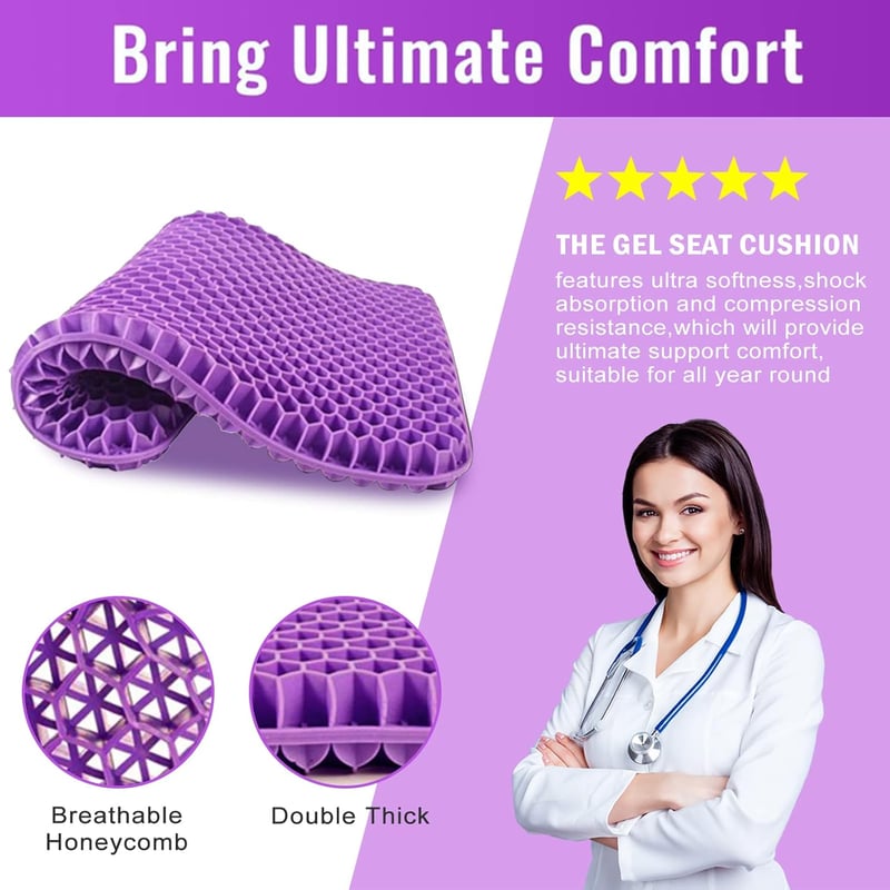 Ergonomic Silicone Seat Cushion – Relief You Can Feel